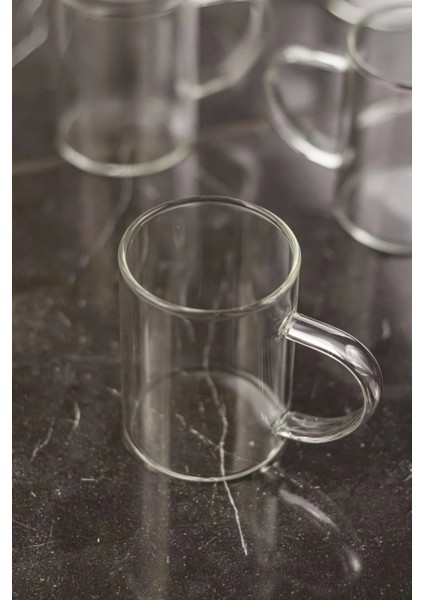 6'lı Borosilikat Isıya Dayanıklı Termısıl Cam Kupa Bardak (6 x 200 Ml) modelleri