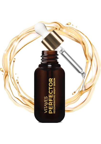 Herbaglow Nrg ve Hiyalüronik Asit Içeren Gece Serumu, Yüz Bakımı Için Yenileyici Etki 30 ml