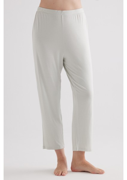 Kadın Plus Size Viscose Uzun Pijama Altı