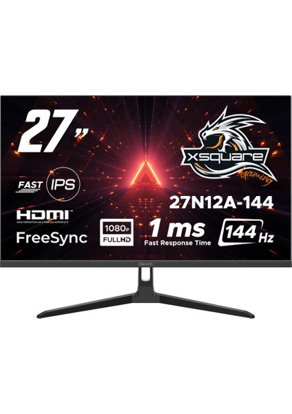 27N12A-144 27'' 180Hz 1ms (Hdmı+Dp) Freesync Adaptive Sync Full Hd Fast IPS Gaming Monitör
