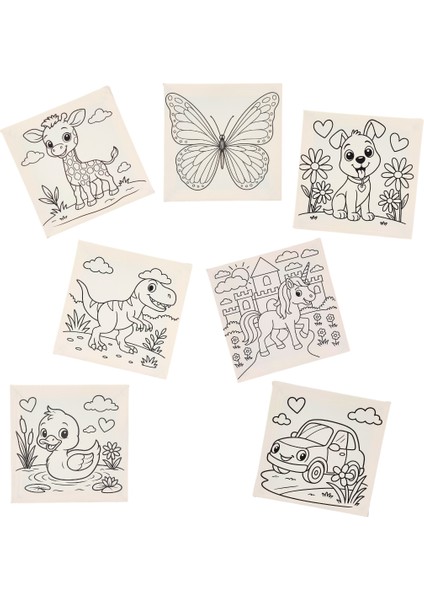 7’li Çocuk Tuval – 15X15 cm Baskılı Tuval fırsatları