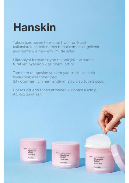 Hyaluron Relief Toner Pad-Nemlendirici-Yatıştırıcı Toner Ped 210ML (60PCS) modelleri