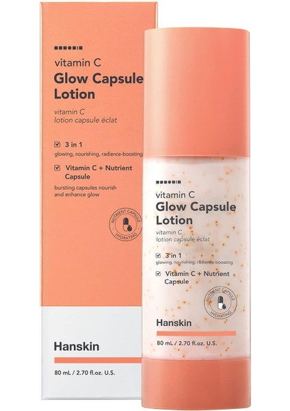 Vitamin C Glow Capsule Lotion – C Vitaminli Aydınlatıc Kapsül Içeren LOSYON,80ML