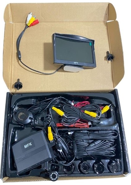 12V Park Sensörü+Gece Görüşlü Kamera+Ekran 4.3" LCD (22.5 Mm) Siyah modelleri
