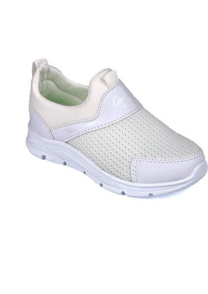 Çocuk Unisex Beyaz Bağcıksız Slip-On Rahat Kalıp Günlük Sneaker Spor Ayakkabı modelleri