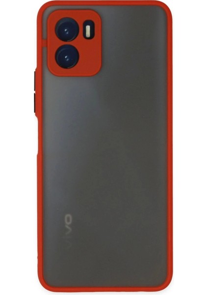 Vivo Y15S Kılıf Montreal Silikon Kapak - Kırmızı