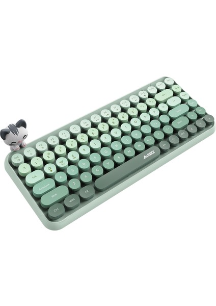 308I Çok Renkli Daktilo Tarzı Vintage Kablosuz Klavye modelleri