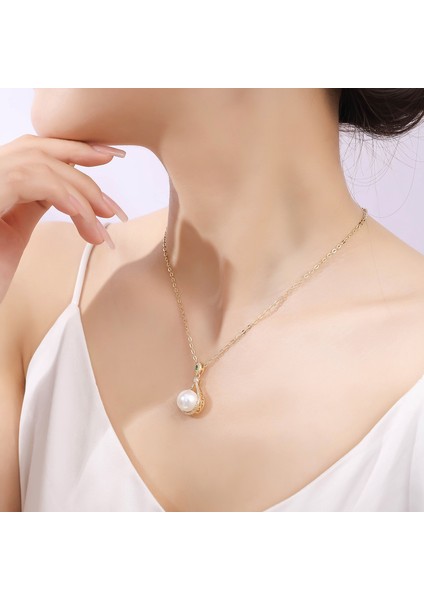 BINRONG0035 Inci Zirkon Taşlı Kolye (Yurt Dışından) fiyatları