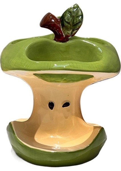 Apple Çekirdek Diş Fırçası Tutucu Seramik Diş Fırçası Tabanı Gider Banyo Lavabo Yaratıcı Banyo (Yurt Dışından)