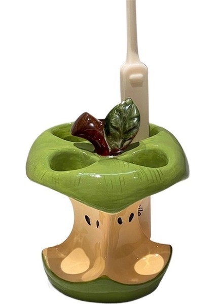 Apple Çekirdek Diş Fırçası Tutucu Seramik Diş Fırçası Tabanı Gider Banyo Lavabo Yaratıcı Banyo (Yurt Dışından) modelleri