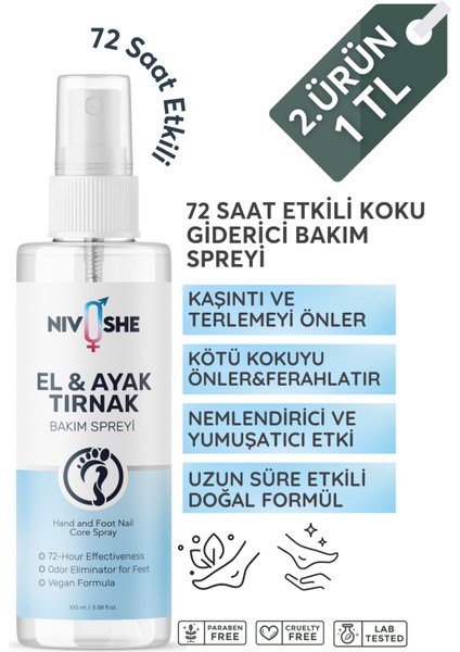 Ayak Kokusu Giderici Sprey Ayak Kokusuönleyici Sprey Ayak ve Ayakkabı Koku Giderici Sprey 100 ml