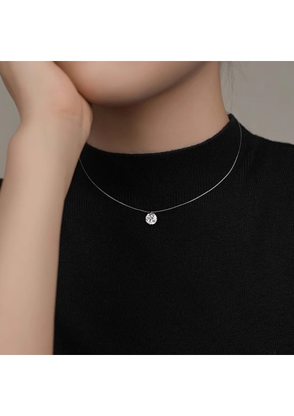 BINRONG0450 Gümüş Denizkızı Gözyaşları Zirkon Kolye (Yurt Dışından) fiyatları