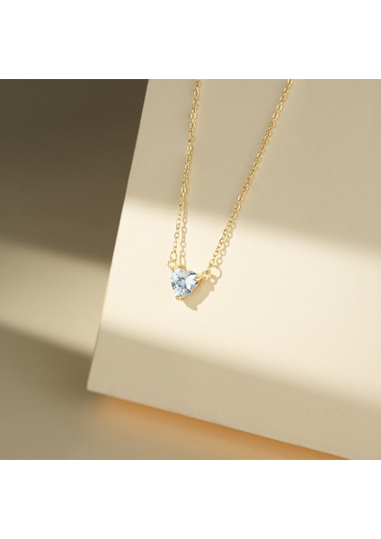 BINRONG0491 Altın Sade Kalp Zirkon Kolye (Yurt Dışından) modelleri