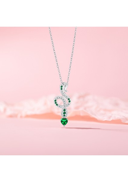 BINRONG0297 Gümüş Ruh Yılan Zirkon Kolye (Yurt Dışından) fiyatları