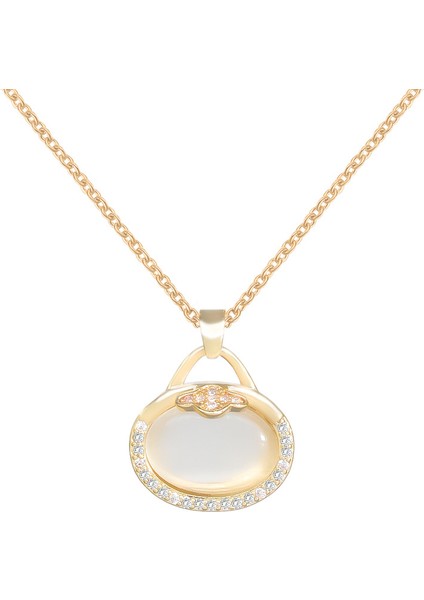 BINRONG0192 Altın Yüzük Zirkon Kolye (Yurt Dışından)