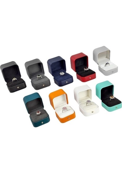 Altın Tokalı Yüzük Kutusu Dikdörtgen Yüzük Kutusu (Yurt Dışından) fiyatları