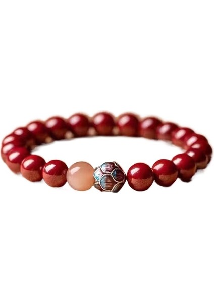 Putuo Dağı Saf Kalp Lotus Cinnabar Iyi Şans Bileziği Kadın Mor Altın Kum Bilezik Takı Hediye (Yurt Dışından) fiyatları