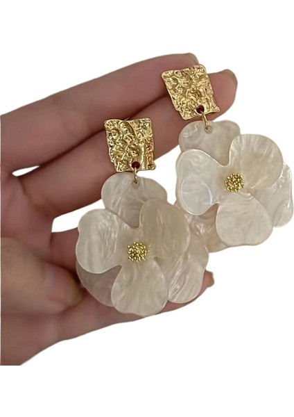 Küçük Taze ve Tatlı Çiçek Küpeleri Yaz Yeni Tatil Tarzı Küpeler Küpeler (Yurt Dışından)