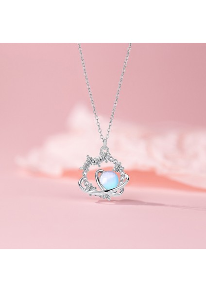 BINRONG0271 Gümüş Planet Zirkon Kolye (Yurt Dışından) fiyatları