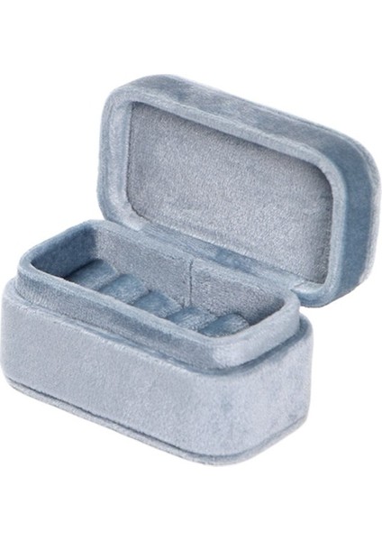 Flanel Taşınabilir Yüzük Kutusu Halka Saklama Kutusu Nişan Yüzüğü Kutusu (Yurt Dışından)