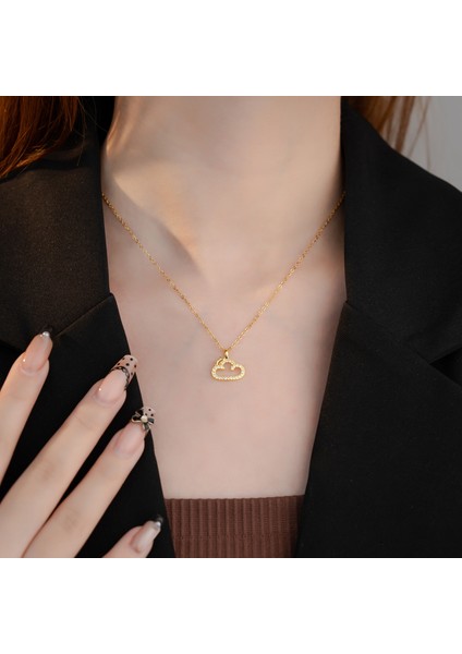 BINRONG0533 Altın Gün Doğumu Bulut Şeklinde Zirkon Kolye (Yurt Dışından) fiyatları