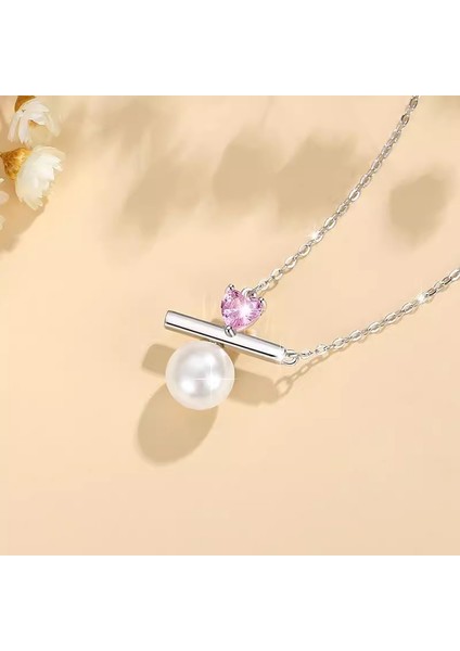 BINRONG0576 Gümüş Kalp Yüzde Işareti Zirkonya Kolye (Yurt Dışından) fiyatları