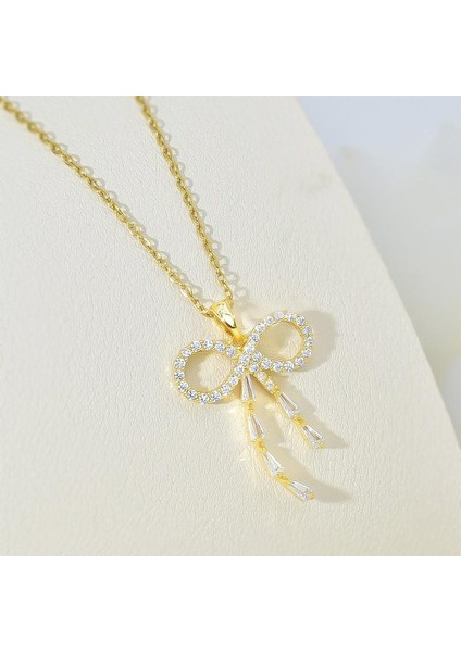 BINRONG0186 Altın Şerit Zirkon Kolye (Yurt Dışından) fiyatları