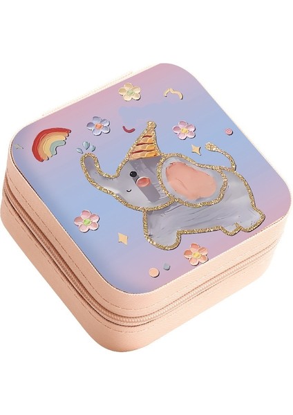 Sevimli Fil Yüzük Kutusu Kolye Yüzük Mücevher Kutusu (Yurt Dışından)