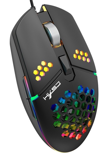 Dahili Fanlı Delikli Fare Rgb Parlama Çevrimiçi Oyun Faresi Isı Dağılımı Tasarımı (Yurt Dışından) modelleri
