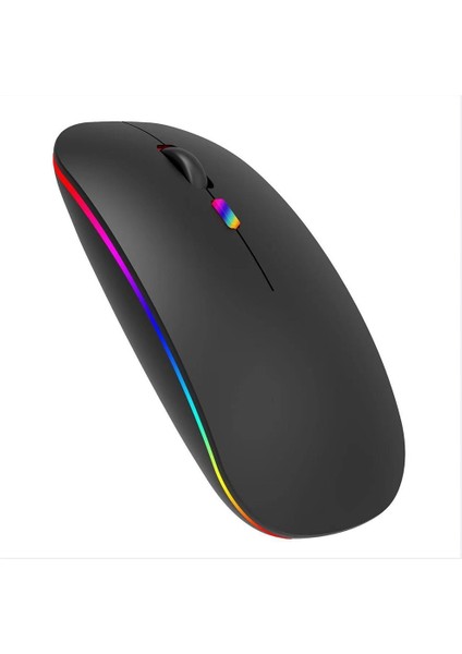 Iş Ofisi Için 2.4g Kablosuz Bluetooth Çift Modlu Işıklı Fare, Hafif, Sessiz, Şarjlı (Yurt Dışından)
