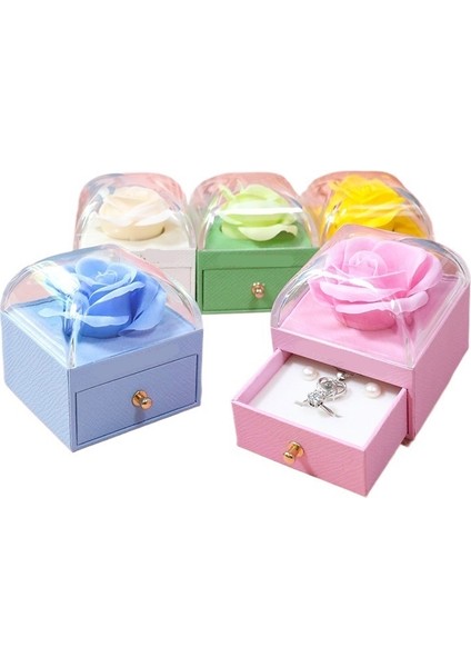 Gül Yüzük Kutusu Mücevher Kutusu Teklif Yüzük Kutusu Sevgililer Günü Hediye Paketleme Kutusu (Yurt Dışından) fırsatları
