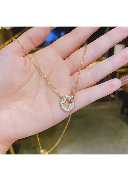 BINRONG0261 Altın Bakır Zirkonyum Kolye (Yurt Dışından) fiyatları