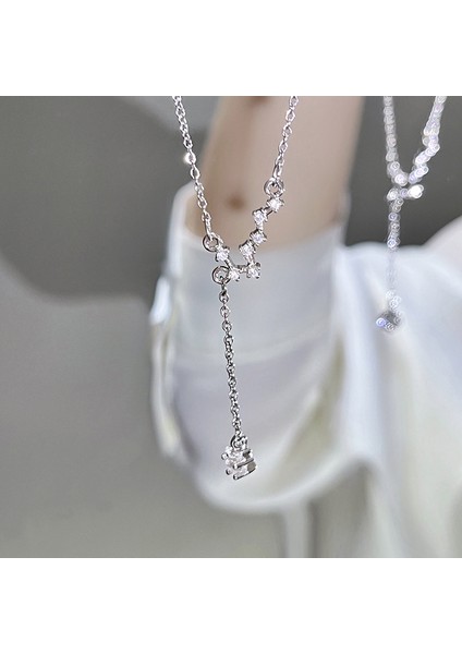 BINRONG0499 Gümüş Dipper Zirkon Kolye (Yurt Dışından) fiyatları