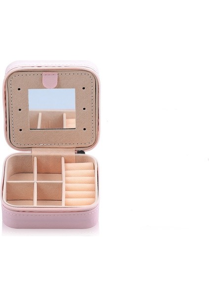 Aynalı Taşınabilir Yüzük Kutusu (Pembe F) (Yurt Dışından) fiyatları