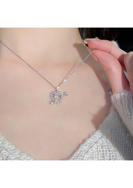 BINRONG0385 Gümüş Aşk Tanrısının Oku Zirkon Taşlı Kolye (Yurt Dışından) fiyatları