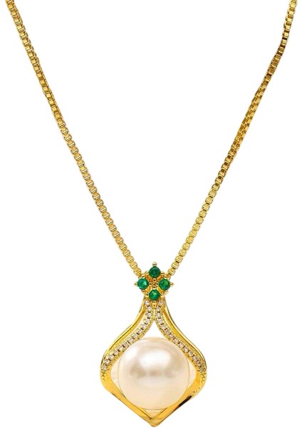 BINRONG0032 Inci Zirkon Kolye (Yurt Dışından)