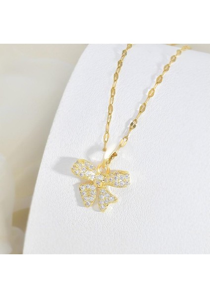 BINRONG0147 Altın Kelebek Zirkonyum Kolye (Yurt Dışından) fiyatları