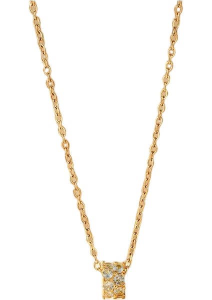 BINRONG0546 Altın Bel Zirkon Kolye (Yurt Dışından)