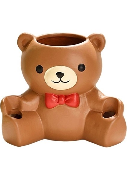 Bray Bear Diş Fırçası Diş Macunu Tutucu Banyo Ofis Seramik Diş Fırçası Tutucu Hafif Lüks (Yurt Dışından) modelleri