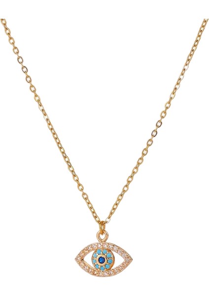 BINRONG0037 Şeytan Gözü Zirkon Kolye (Yurt Dışından)