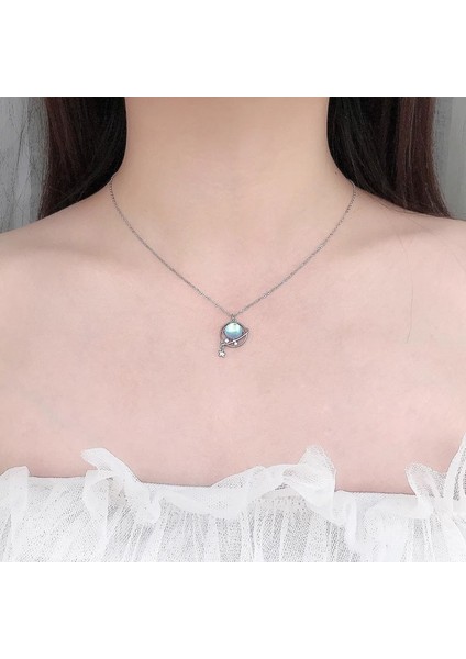 BINRONG0575 Gümüş Gezegen Zirkon Kolye (Yurt Dışından) fiyatları