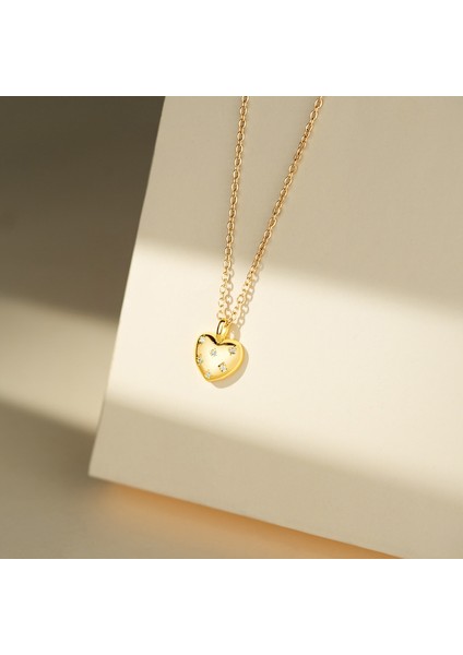 BINRONG0536 Altın Kalp Şeklinde Zirkon Kolye (Yurt Dışından) fiyatları