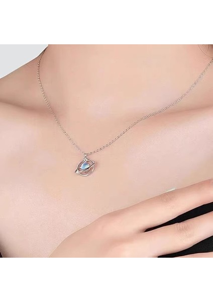 BINRONG0561 Gümüş Gezegen Zirkon Kolye (Yurt Dışından) fiyatları