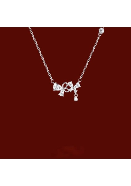 BINRONG0565 Gümüş Rüya Kelebek Zirkon Kolye (Yurt Dışından) fiyatları