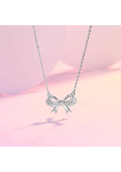 BINRONG0583 Gümüş Fiyonk Zirkonya Kolye (Yurt Dışından) fiyatları