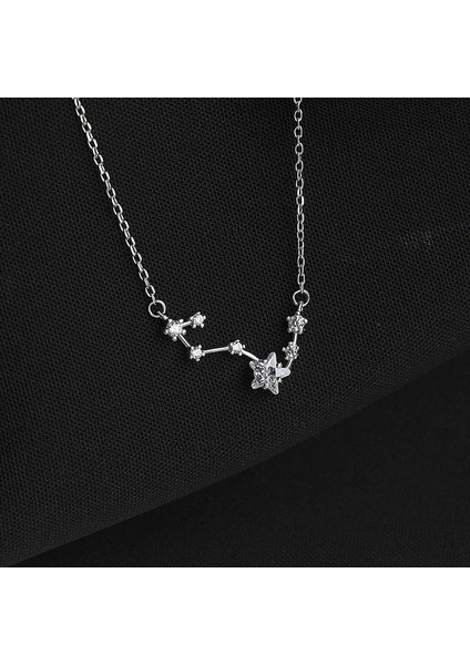 BINRONG0604 Gümüş Büyük Kepçe Zirkon Kolye (Yurt Dışından) fiyatları