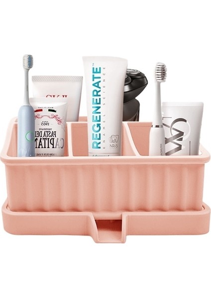 Silikon Diş Fırçası ve Diş Macunu Saklama Kutusu Rafı Banyo Rafı Tuvalet Yıkama Seti Kaymaz Güzellik Malzemeleri Saklama (Yurt Dışından) fiyatları