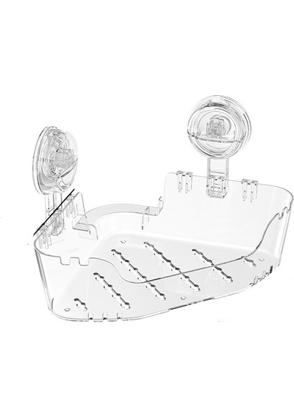Vantuzlu Raf Banyo Lavabo Tuvalet Delmesiz Duvara Monte Sabunluk Rafı (Yurt Dışından)