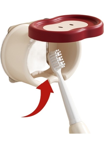 Creative Apple Diş Fırçası Tutucu Saklama Rafı Duvara Monte Delinmeyen Elektrikli Diş Fırçası Tutucu Braketi Banyo Diş Fırçası Kutusu (2'li Paket) (Yurt Dışından) fırsatları