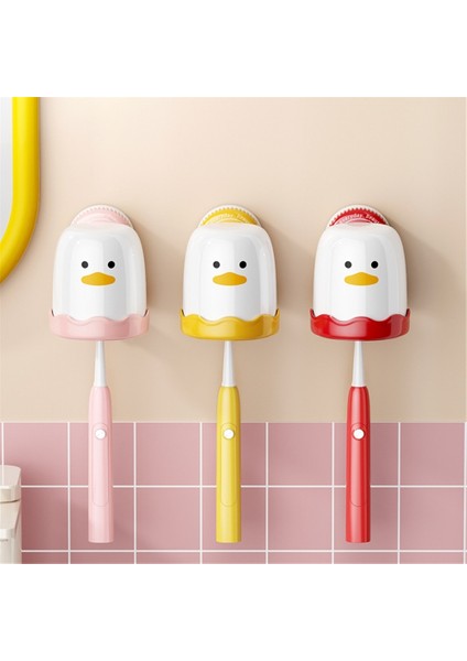 Kuş Diş Fırçası Rafı Duvara Monte Sevimli Güçlü Vantuzlu Delmesiz Diş Fırçası Ağız Gargarası Bardağı Saklama Rafı (Yurt Dışından) modelleri